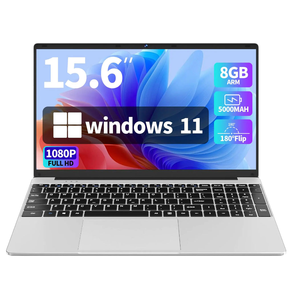 Xparkin 15.6" School LaptopWindows 11 Laptop Computer for Business8GB RAM 256GB SSDIntel N4000(up to 2.6GHz) FHD 1920 x 1080 ScreenMS OfficeWiFiBT42xUSB3.0Long Battery Life Student Computer