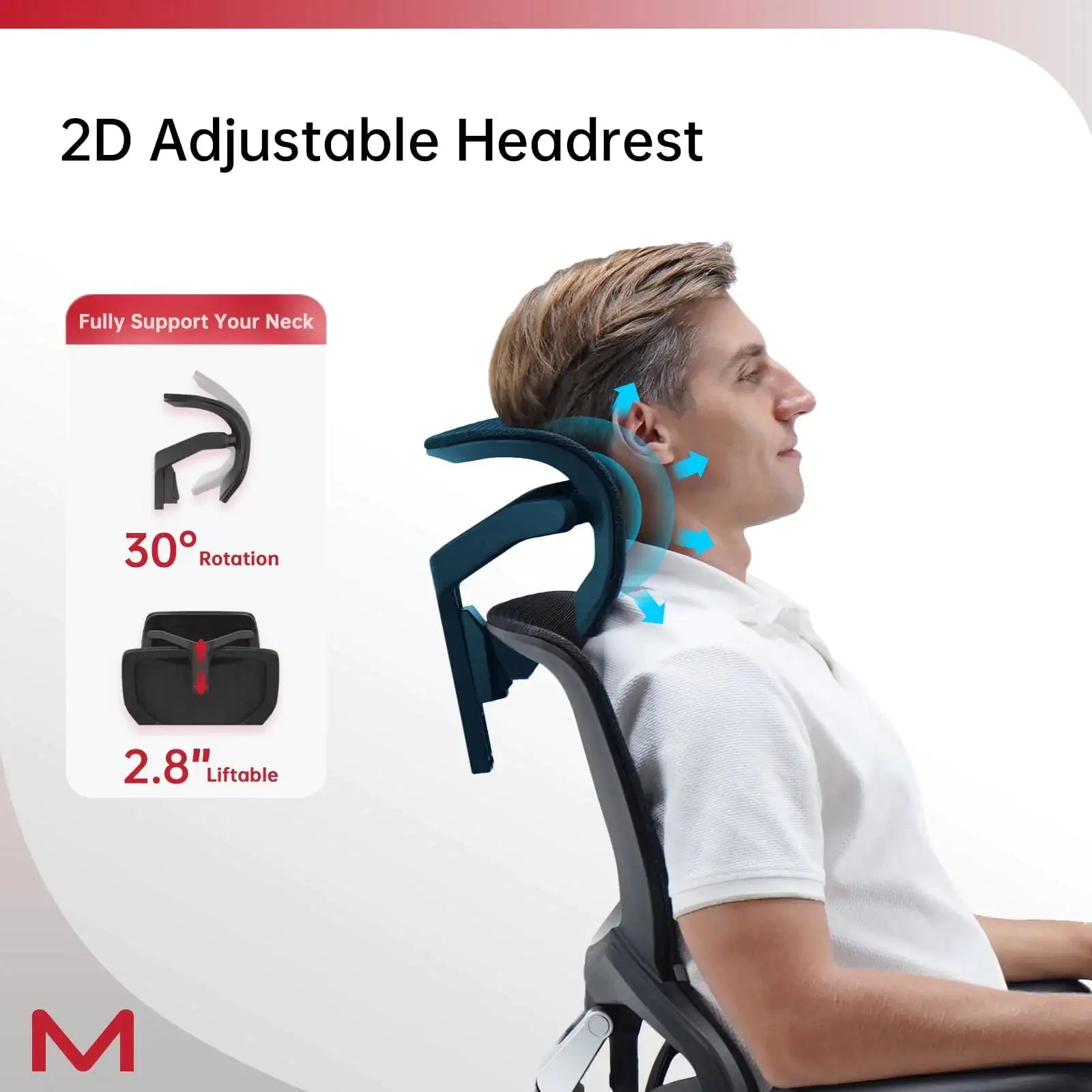 Ergonomic Office Chair With Footrest Home Office Chair With Soft Rubber Lumbar Support Tilt Mesh Computer Chair